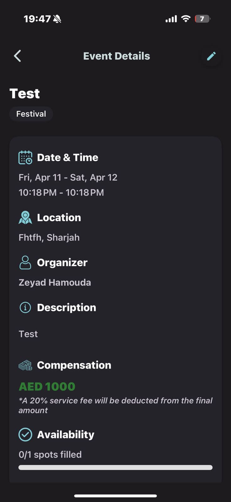 EveNet App Preview