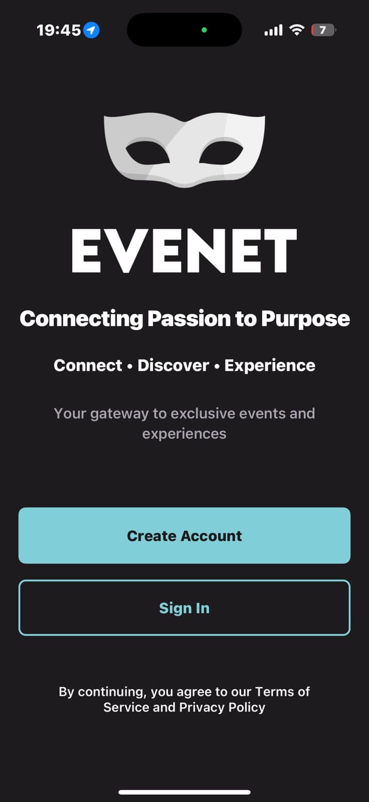 Evenet Mobile App