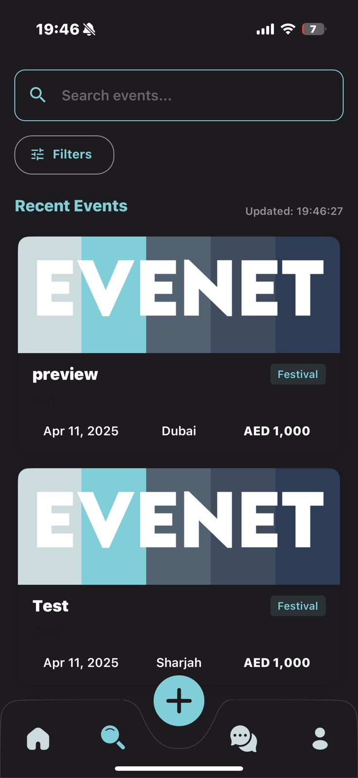 EveNet App Workflow